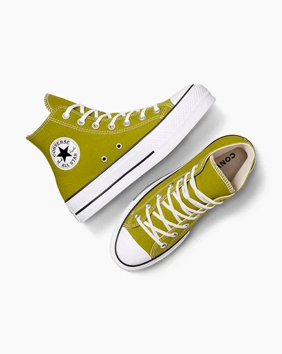 White / Black Converse Chuck Taylor All Star Lift Platform Women Canvas Shoes Singapore | C-95147069
