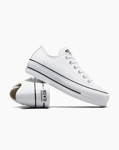 White / Black Converse Chuck Taylor All Star Lift Women Platform Shoes Singapore | C-31549289