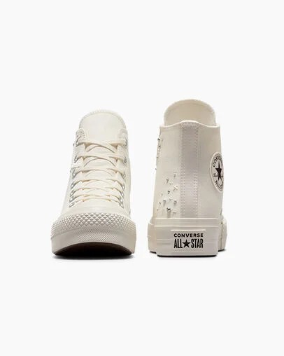 White / Black Converse Chuck Taylor All Star Lift Women Platform Shoes Singapore | C-75340299