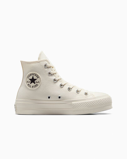 White / Black Converse Chuck Taylor All Star Lift Women Platform Shoes Singapore | C-75340299