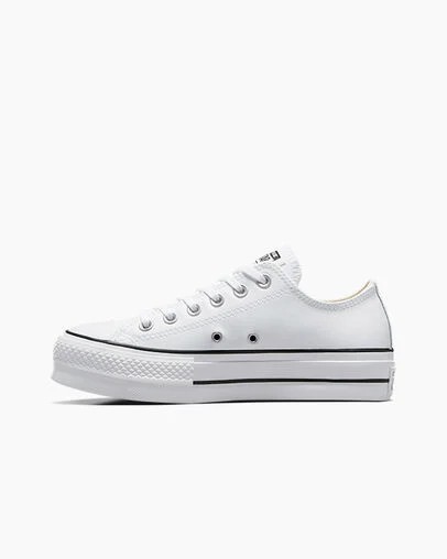 White / Black Converse Chuck Taylor All Star Lift Women Platform Shoes Singapore | C-85796249