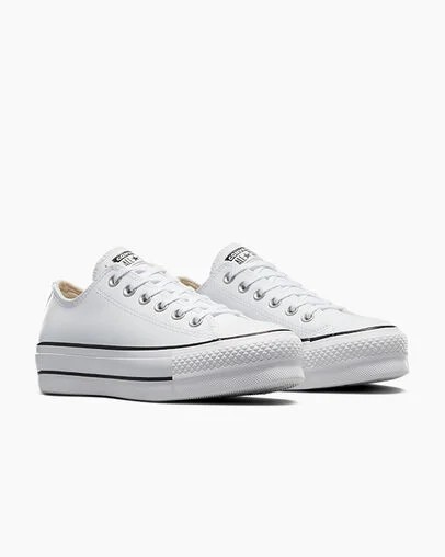 White / Black Converse Chuck Taylor All Star Lift Women Platform Shoes Singapore | C-85796249