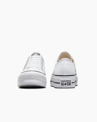 White / Black Converse Chuck Taylor All Star Lift Women Platform Shoes Singapore | C-85796249