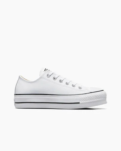 White / Black Converse Chuck Taylor All Star Lift Women Platform Shoes Singapore | C-85796249