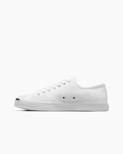 White / Black Converse Jack Purcell Women Canvas Shoes Singapore | C-60142959