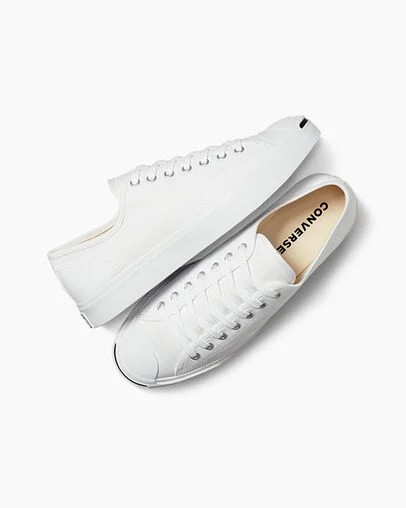 White / Black Converse Jack Purcell Women Canvas Shoes Singapore | C-60142959