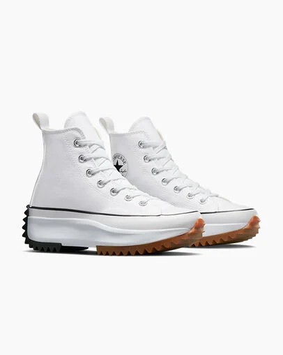 White / Black Converse Run Star Hike Men Platform Shoes Singapore | C-06597439