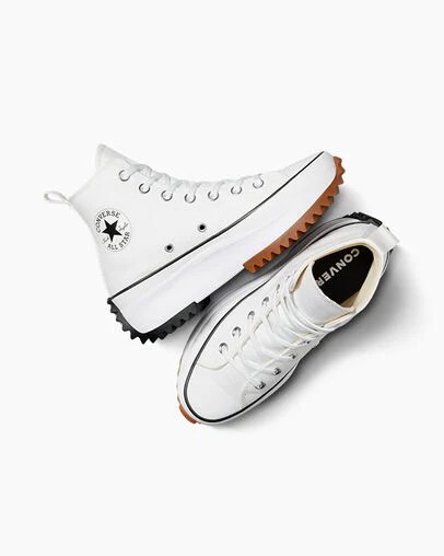 White / Black Converse Run Star Hike Men Platform Shoes Singapore | C-06597439