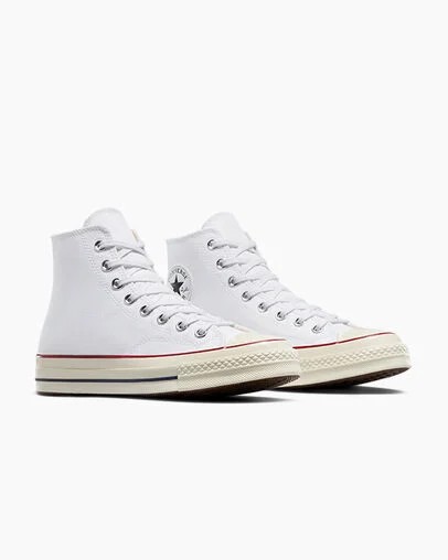 White / Dark Red Converse Chuck 70 Men Canvas Shoes Singapore | C-27618509