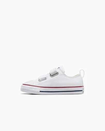 White / Dark Red / Navy Converse Chuck Taylor All Star 2V Kids' Canvas Shoes Singapore | C-08326719