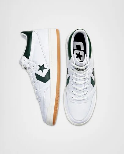 White / Deep Turquoise Converse CONS Fastbreak Pro Leather Women Skate Shoes Singapore | C-50861929
