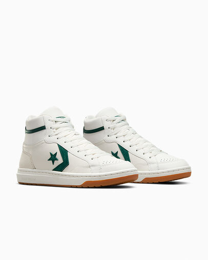 White / Green Converse Pro Blaze Classic Sport Luxe Women Boots Singapore | C-49607319