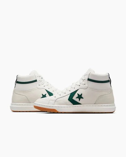 White / Green Converse Pro Blaze Classic Sport Luxe Women Boots Singapore | C-49607319