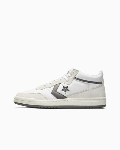 White / Grey Converse CONS Fastbreak Pro Suede Nylon Women Skate Shoes Singapore | C-91620439