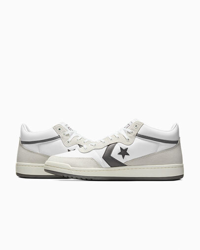 White / Grey Converse CONS Fastbreak Pro Suede Nylon Women Skate Shoes Singapore | C-91620439