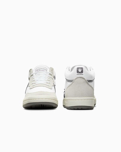 White / Grey Converse CONS Fastbreak Pro Suede Nylon Women Skate Shoes Singapore | C-91620439