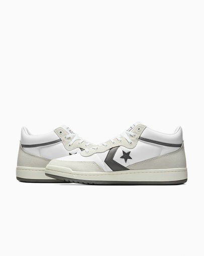 White / Grey Converse CONS Fastbreak Pro Suede Nylon Men Skate Shoes Singapore | C-83460919