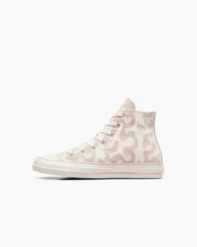 White / Grey Converse Chuck Taylor All Star Leopard Kids' Sneakers Singapore | C-60184329