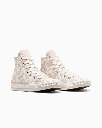 White / Grey Converse Chuck Taylor All Star Leopard Kids' Sneakers Singapore | C-60184329