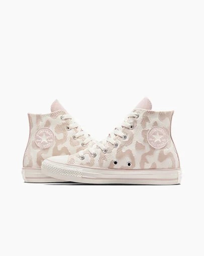 White / Grey Converse Chuck Taylor All Star Leopard Kids' Sneakers Singapore | C-60184329