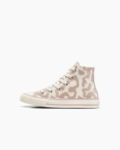 White / Grey Converse Chuck Taylor All Star Leopard Kids' Sneakers Singapore | C-72490589