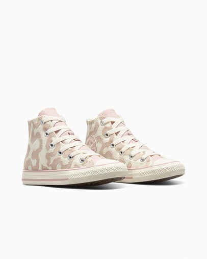 White / Grey Converse Chuck Taylor All Star Leopard Kids' Sneakers Singapore | C-72490589