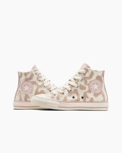 White / Grey Converse Chuck Taylor All Star Leopard Kids' Sneakers Singapore | C-72490589
