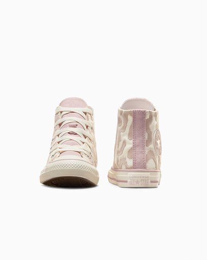 White / Grey Converse Chuck Taylor All Star Leopard Kids' Sneakers Singapore | C-72490589