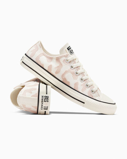White / Grey Converse Chuck Taylor All Star Leopard Remix Women Sneakers Singapore | C-69741289