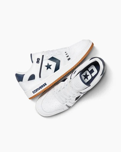 White / Navy Converse CONS AS-1 Pro Women Skate Shoes Singapore | C-21089649