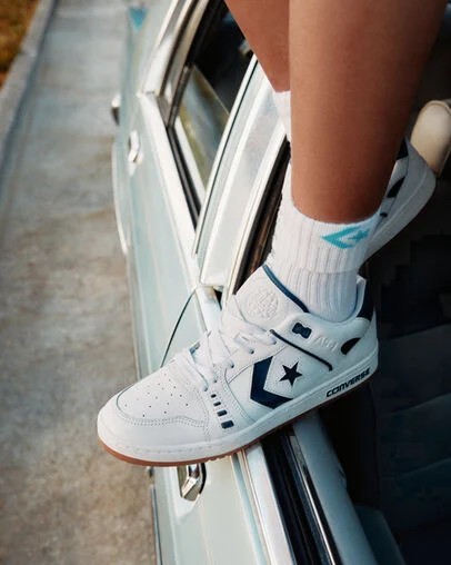 White / Navy Converse CONS AS-1 Pro Women Skate Shoes Singapore | C-21089649