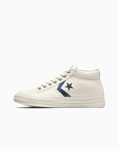 White / Navy / Blue Converse Star Player 76 Men Boots Singapore | C-07589649