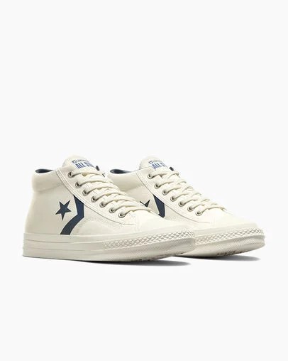 White / Navy / Blue Converse Star Player 76 Men Boots Singapore | C-07589649