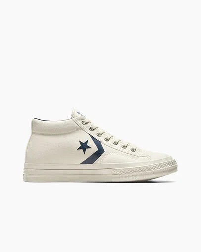 White / Navy / Blue Converse Star Player 76 Men Boots Singapore | C-07589649