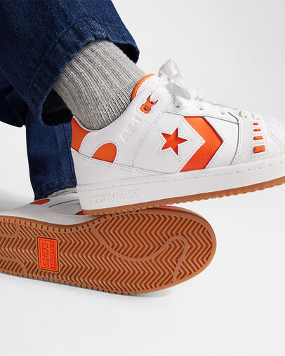 White / Orange Converse CONS AS-1 Pro Men Skate Shoes Singapore | C-09126359