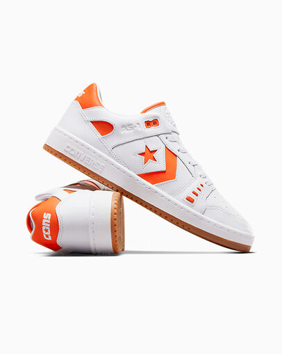 White / Orange Converse CONS AS-1 Pro Men Skate Shoes Singapore | C-09126359