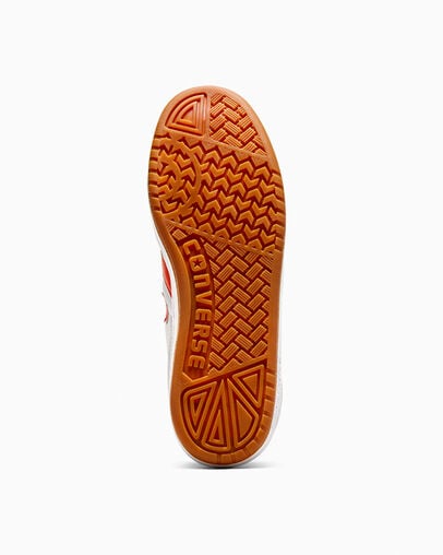 White / Orange Converse CONS Fastbreak Pro Leather Men Skate Shoes Singapore | C-65893479