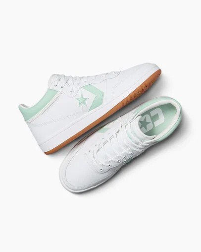 White / Orange Converse CONS Fastbreak Pro Leather & Nylon Men Skate Shoes Singapore | C-49280169