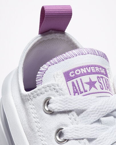 White / Purple Converse Chuck Taylor All Star Move Kids' Platform Shoes Singapore | C-56719209