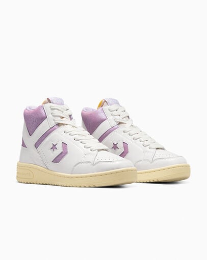 White / Purple Converse Shai Weapon Men Basketball Shoes Singapore | C-67125989