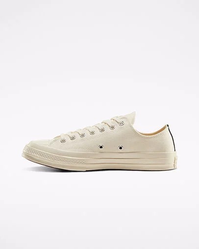 White / Red Converse Converse x PLAY Comme des Garçons Chuck 70 Men Sneakers Singapore | C-86129549