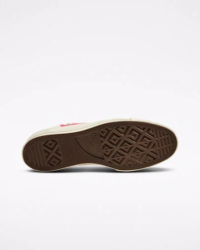 White / Red Converse Converse x PLAY Comme des Garçons Chuck 70 Men Sneakers Singapore | C-86129549