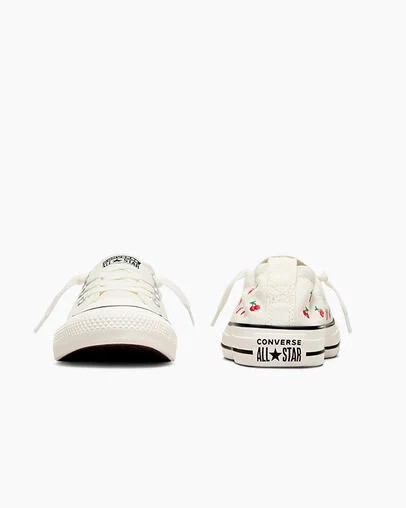 White / Red / Green Converse Chuck Taylor All Star Shoreline Cherry Women Slip On Shoes Singapore | C-96324879