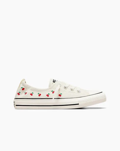 White / Red / Green Converse Chuck Taylor All Star Shoreline Cherry Women Slip On Shoes Singapore | C-96324879