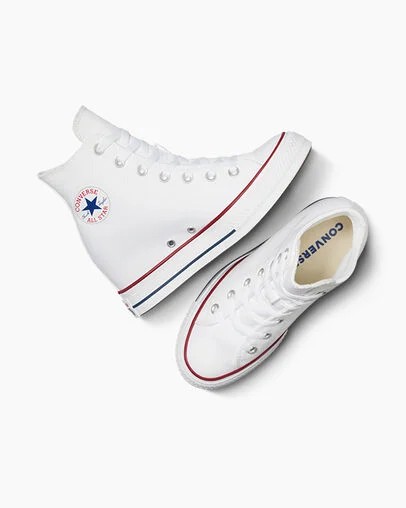 White / Red / Navy Converse Chuck Taylor All Star Wedge Women Platform Shoes Singapore | C-06231949