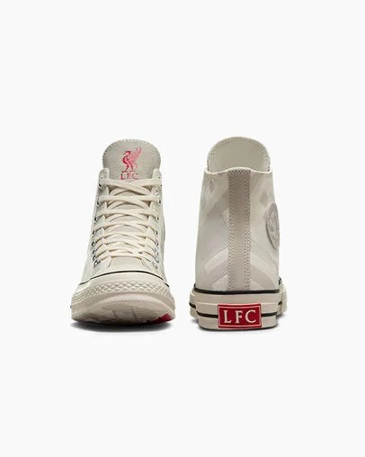 White / Silver Green Converse Converse x Liverpool FC Chuck 70 Men Sneakers Singapore | C-72839169