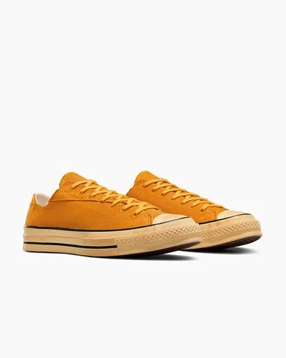 Yellow / Black Converse Chuck 70 Upcycled Women Tennis Shoes Singapore | C-37218609