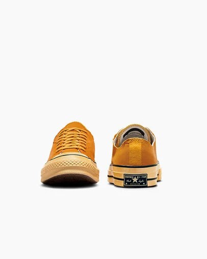 Yellow / Black Converse Chuck 70 Upcycled Women Tennis Shoes Singapore | C-37218609